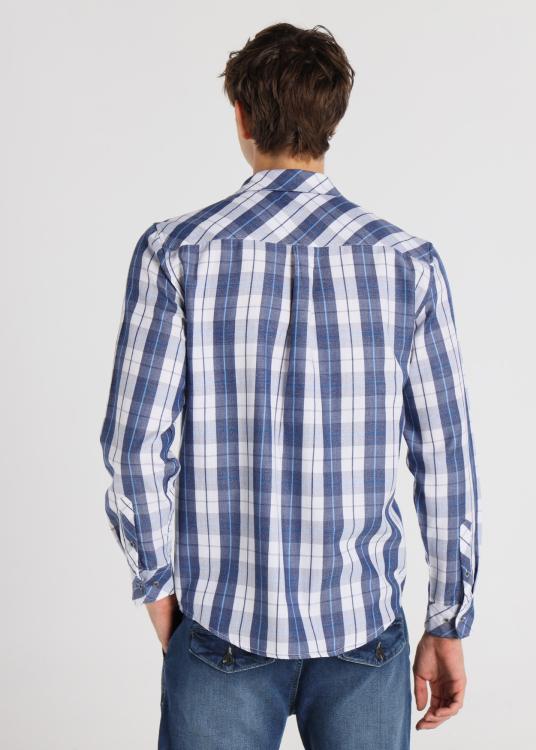 Lois Jeans Chemise à Manches Longues - Imprimé à Carreaux Avec Poche Poitrine