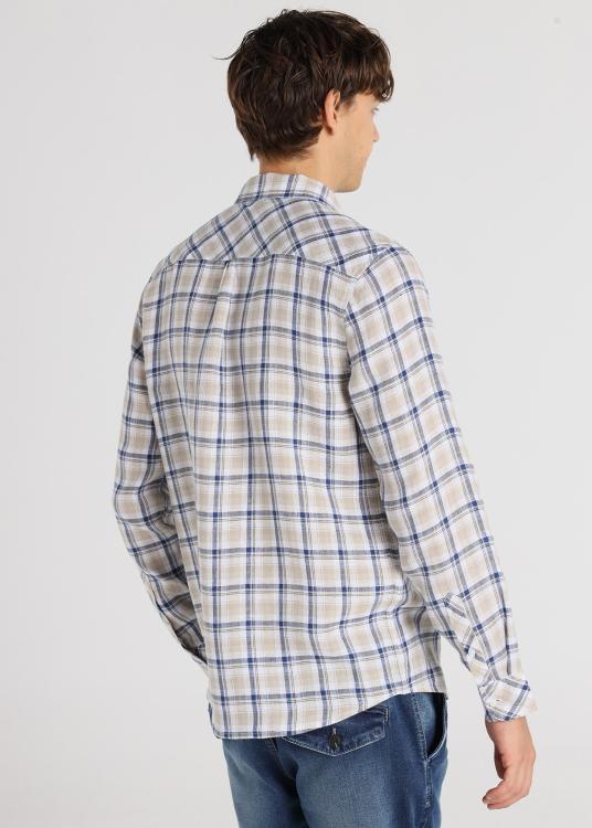 Lois Jeans Chemise Imprimée à Carreaux - Logo Brodé Sur La Poitrine à Manches Longues