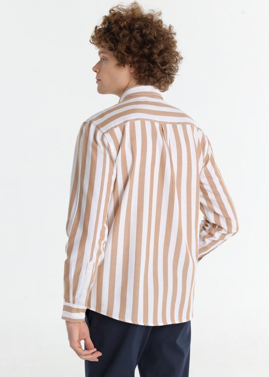 Lois Jeans Chemise Imprimée à Rayures - Tissu Oxford à Manches Longues