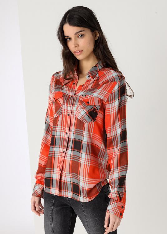 lois jeans Chemise manches longues à carreaux avec poches
