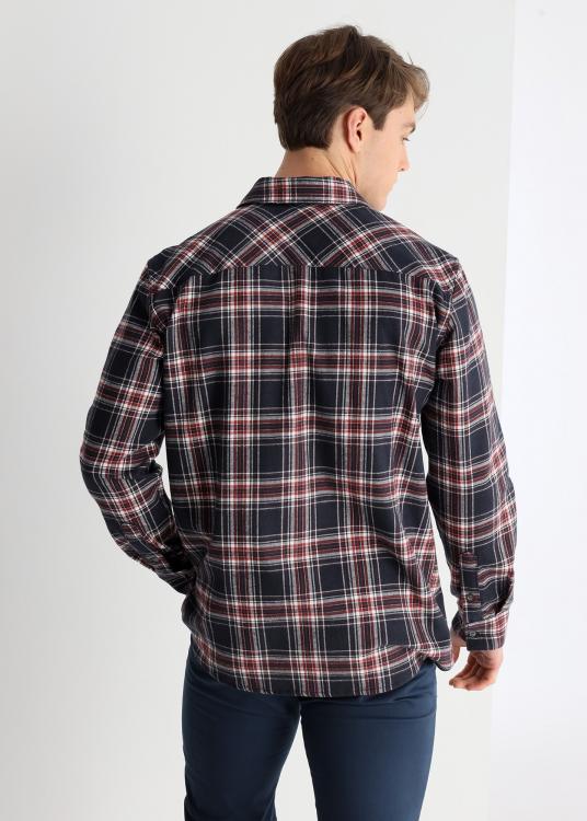 Lois Jeans Chemise Manches Longues à Carreaux Et Poches Plaquées