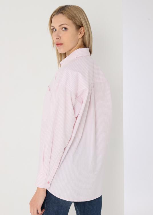 Lois Jeans Chemise Manches Longues à Rayures Avec Poches