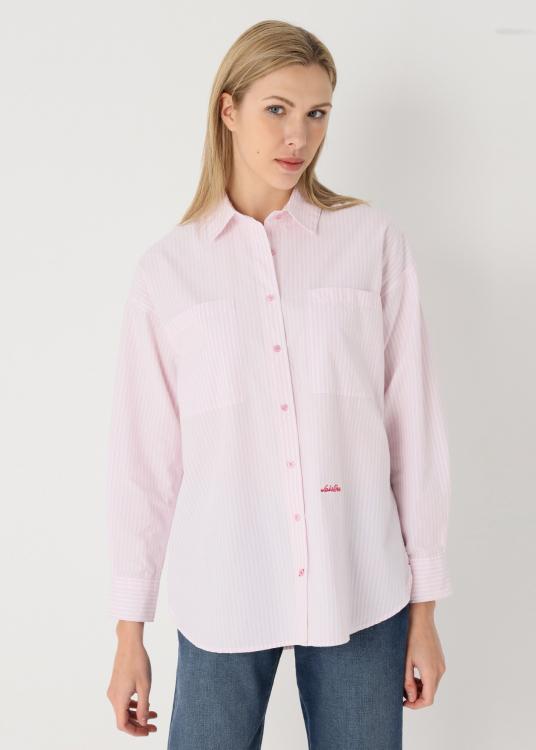 lois jeans Chemise manches longues à rayures avec poches