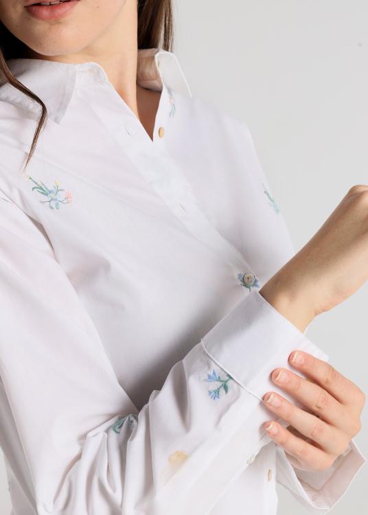 Lois Jeans Chemise - Manches Longues Imprimé Freedom Brodé