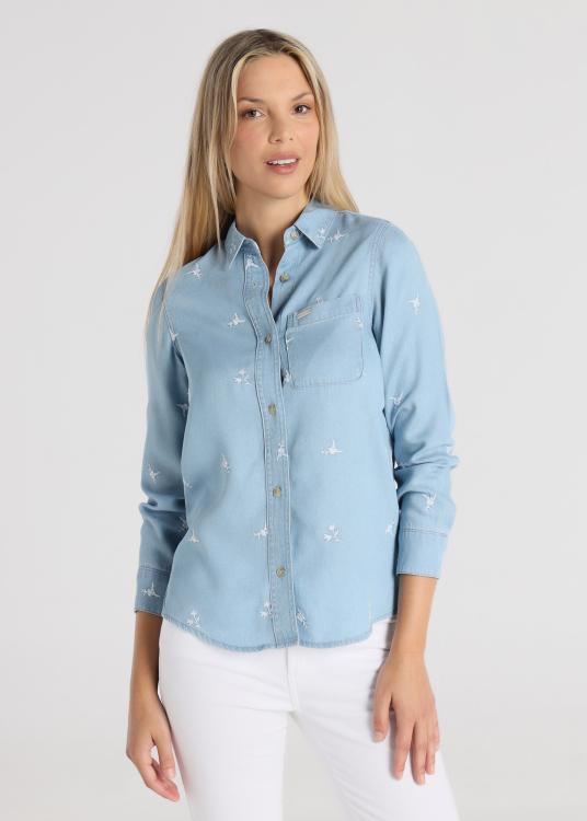 lois jeans Chemise - Manches longues imprimé Freedom brodé