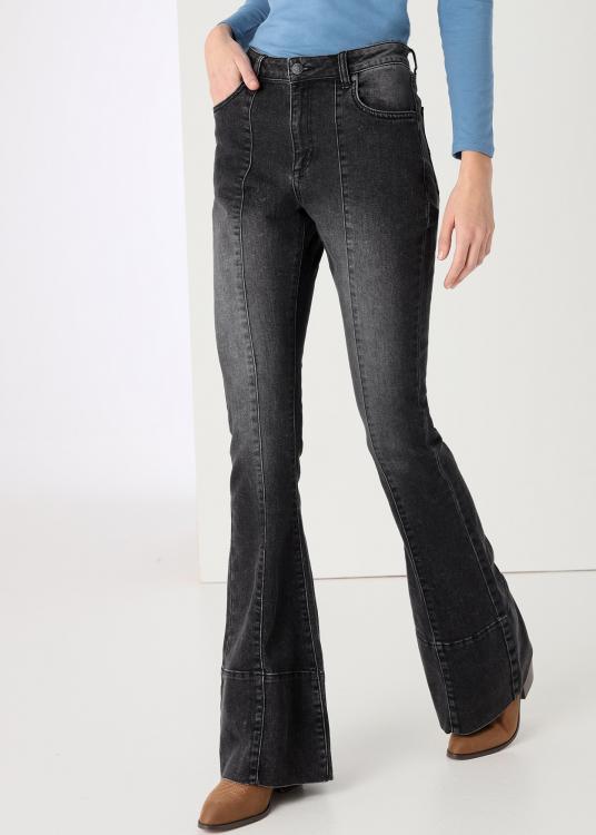 lois jeans Jeans avec nervure Délavage Gris Trutemp 365 Coupe évasée Taille Moyenne