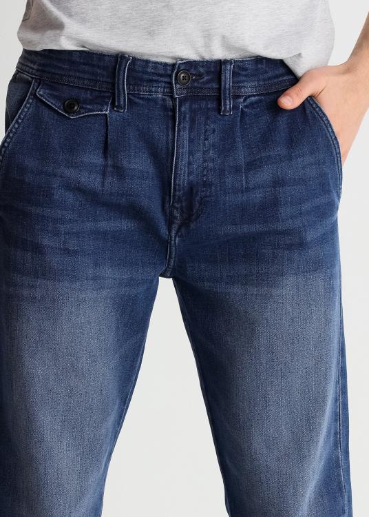 Lois Jeans Jeans Avec Pinse Délavage Bleu Médium Vintage Année 90 Coupe Skinny Taille Haute