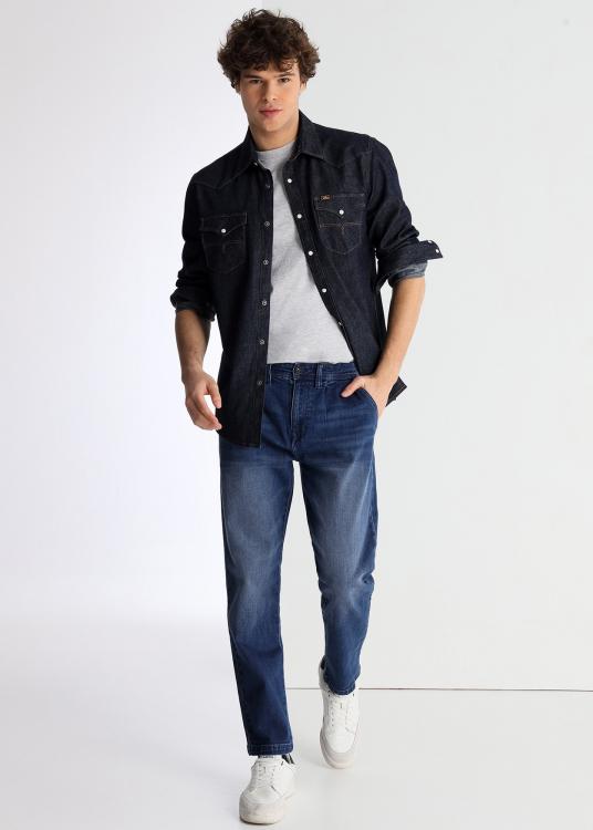 lois jeans Jeans avec pinse Délavage Bleu médium Vintage année 90 Coupe Skinny Taille haute