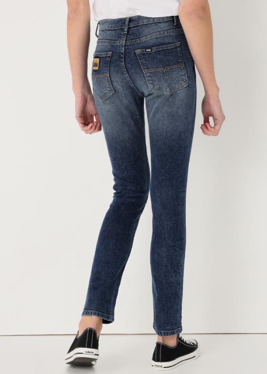 Lois Jeans Jeans Bleu Médium Foncé Coupe Skinny Taille Basse