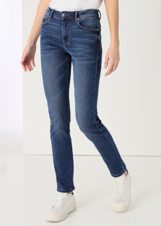 lois jeans Jeans Brush Délavage Bleu médium Coupe Skinny Taille Basse