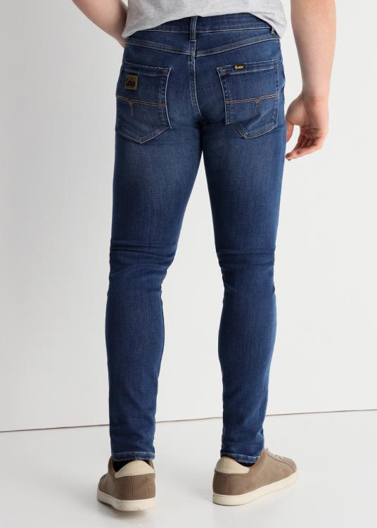 Lois Jeans Jeans Brush Délavage Médium Bleu Coupe Skinny Taille Moyenne