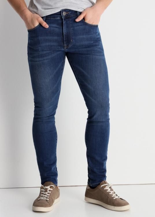 lois jeans Jeans Brush Délavage médium Bleu Coupe Skinny Taille Moyenne