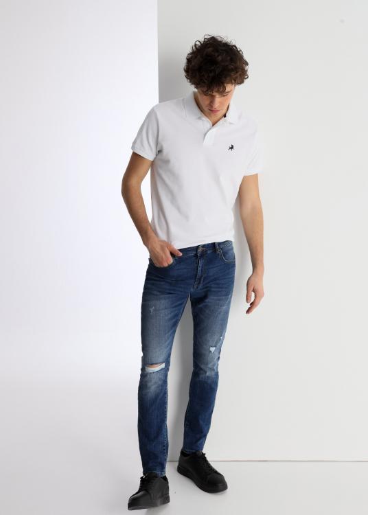 lois jeans Jeans Damage Coupe Skinny Taille Moyenne