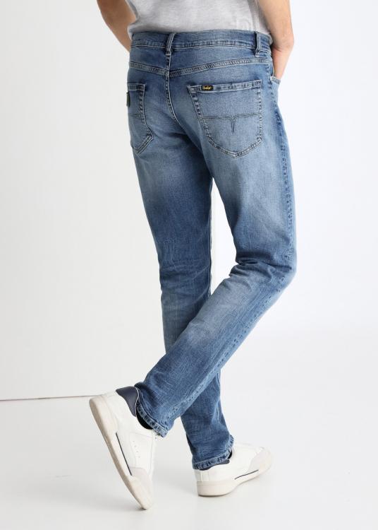 Lois Jeans Jeans Délavage Bleu Médium Coupe Slim Taille Moyenne