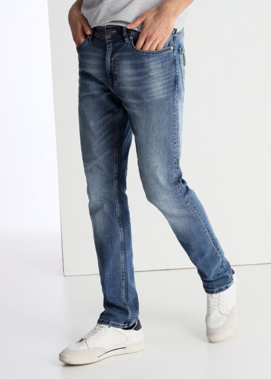 lois jeans Jeans Délavage Bleu Médium Coupe Slim Taille Moyenne