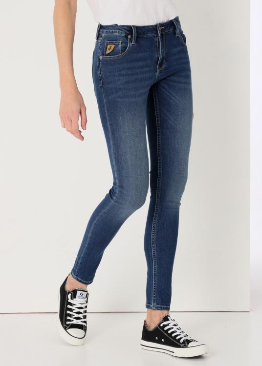 lois jeans Jeans Délavage Double Stone Coupe Skinny Taille Basse