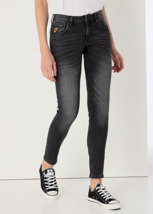 lois jeans Jeans Délavage Gris Tissu Trutemp 365 Coupe Skinny Taille Basse