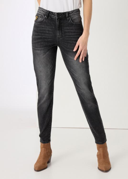 Lois Jeans Jeans Délavage Gris Trutemp 365 Skinny Ankle Taille Moyenne
