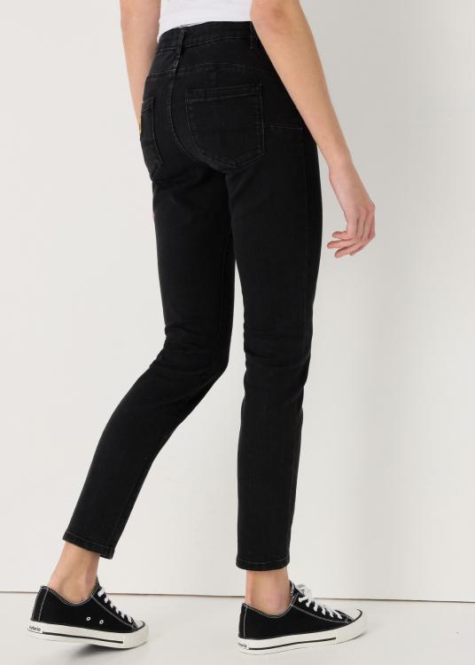 Lois Jeans Jeans Phantom Black Coupe Push Up Skinny Taille Basse