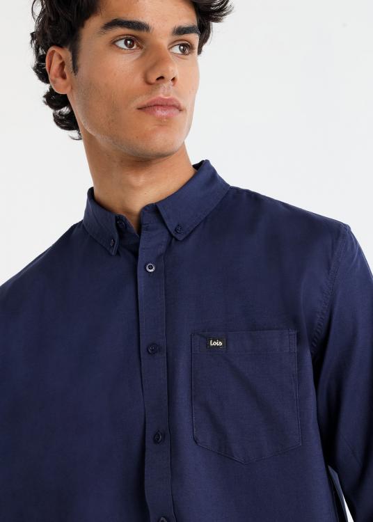 Lois Jeans Chemise Manches Longues Tissu Sergé