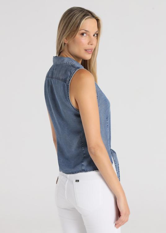 Lois Jeans Chemise - Sans Manches Détail Nœud