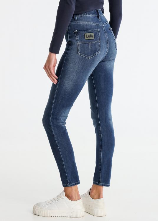 Lois Jeans Jeans Délavage Bleu Foncé Bi-stretch