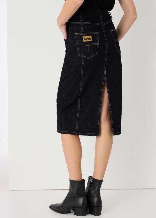Lois Jeans Jupe Denim Rinse
