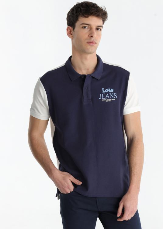 Lois Jeans Polo Block - Manches Courtes Bicolores