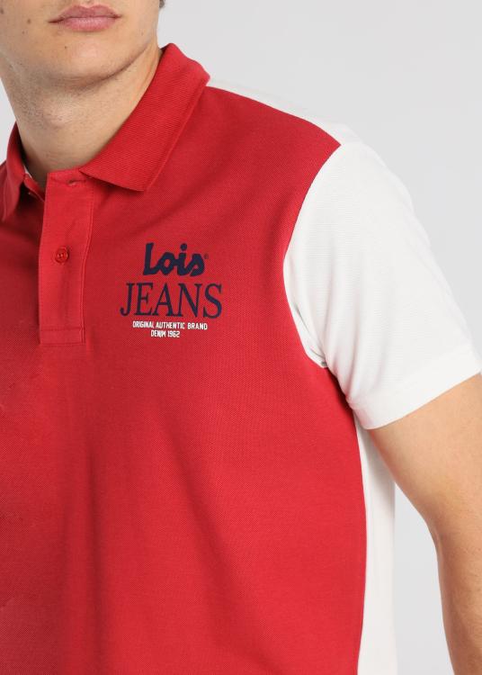Lois Jeans Polo Block - Manches Courtes Bicolores