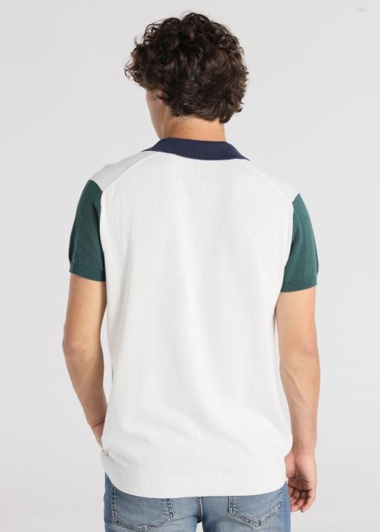 Lois Jeans Polo Contrasté - Maille Manches Courtes