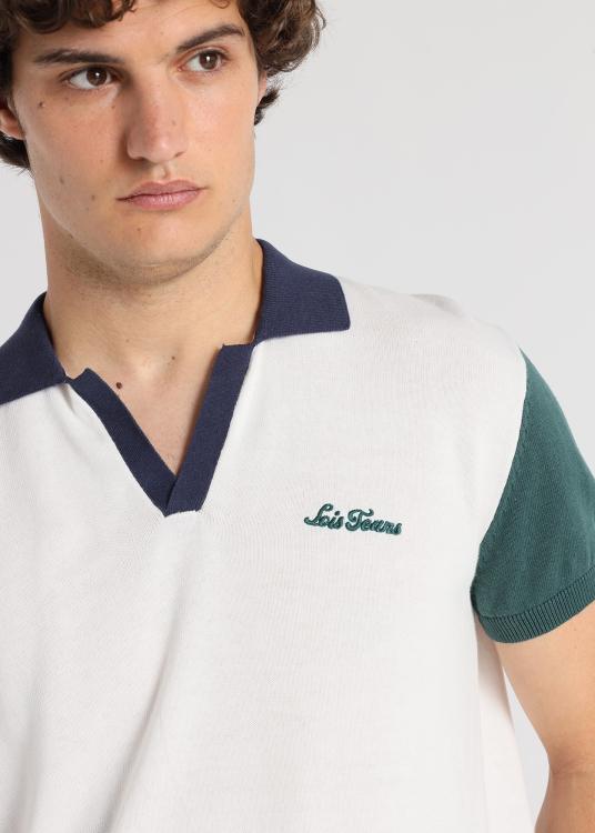 Lois Jeans Polo Contrasté - Maille Manches Courtes