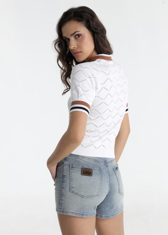 Lois Jeans Polo - Maille Ample à Manches Courtes
