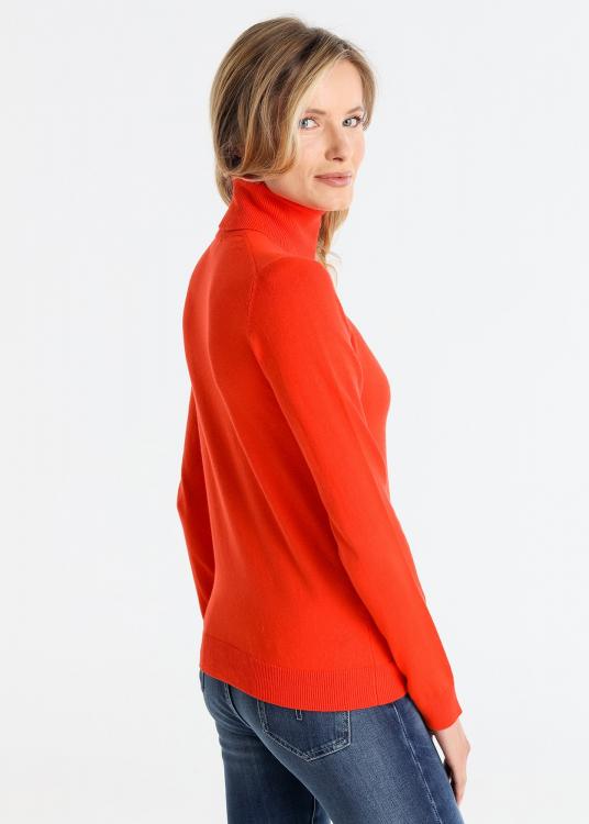 Lois Jeans Pull Basique Col Roulé Logo Brodé