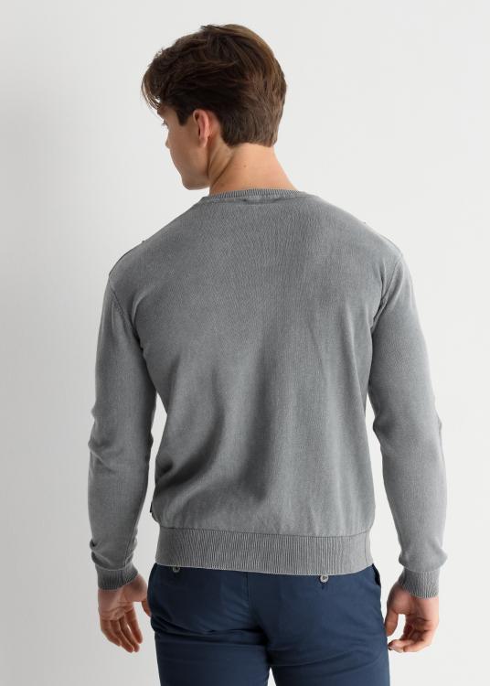 Lois Jeans Pull Col Rond Avec Nervures