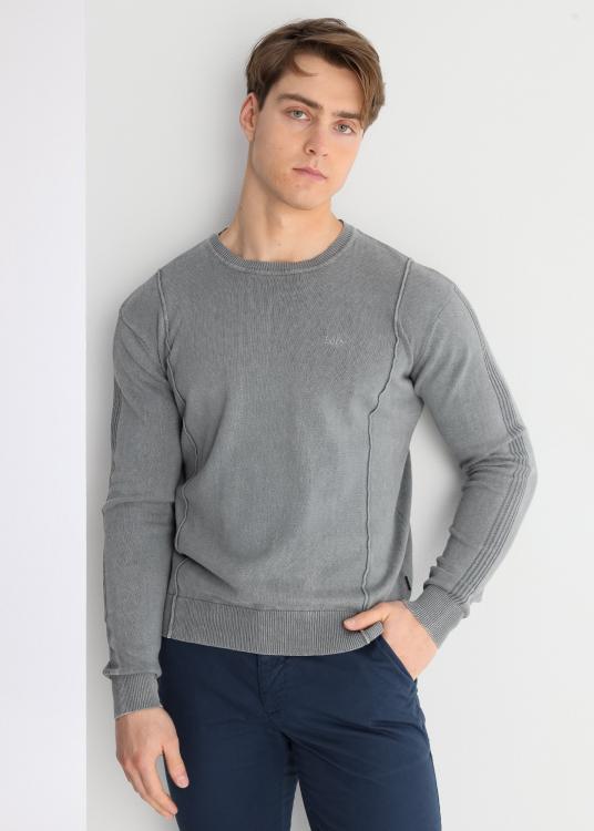 lois jeans Pull Col rond avec nervures