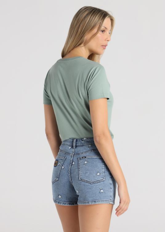 Lois Jeans Short En Jean - Broderie Freedom