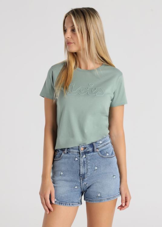 lois jeans Short en jean - Broderie Freedom