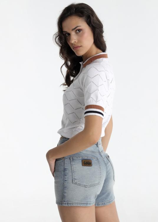 Lois Jeans Short En Jean - Plan Long