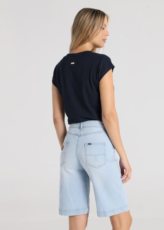 Lois Jeans Short Texan - Détail Côtelé
