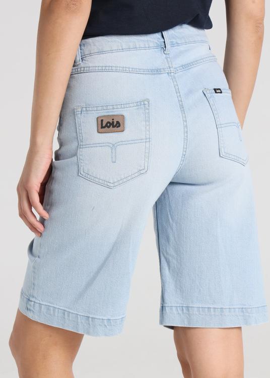 Lois Jeans Short Texan - Détail Côtelé