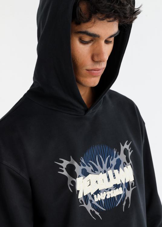 Lois Jeans Sweat à Capuche Avec Graphique Tribal