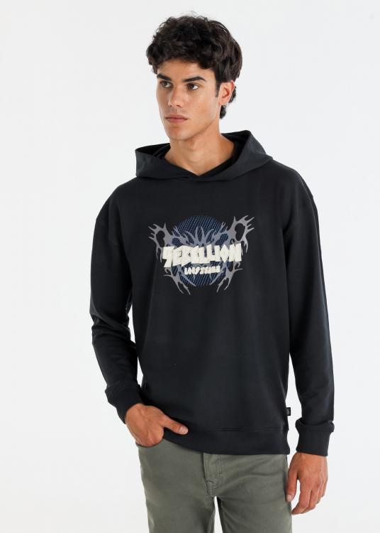 Lois Jeans Sweat à Capuche Avec Graphique Tribal