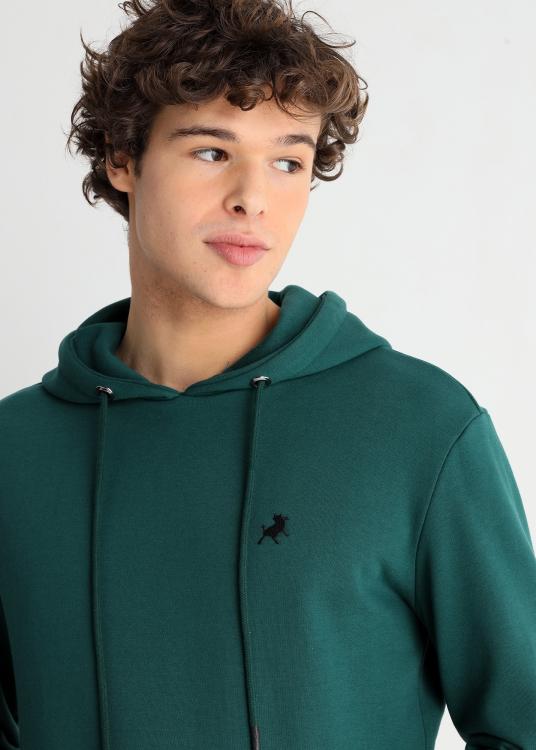 Lois Jeans Sweat à Capuche Basique Poche Kangourou