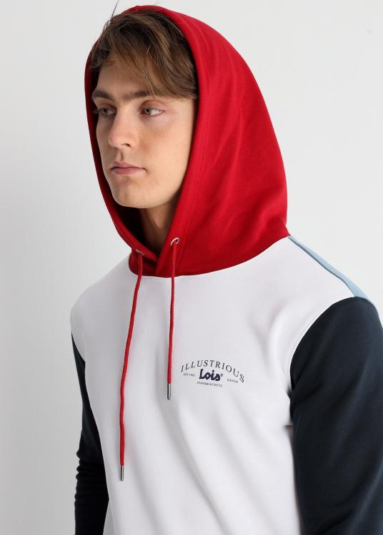 Lois Jeans Sweat à Capuche Color-block