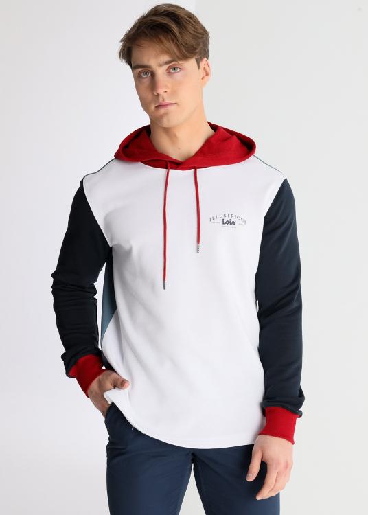 lois jeans Sweat à capuche color-block