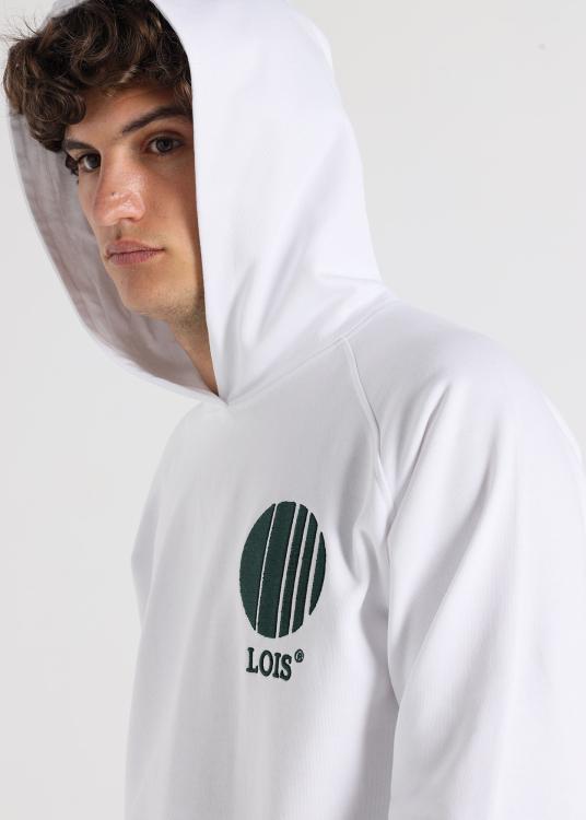 Lois Jeans Sweat à Capuche Graphique Tennis Au Dos