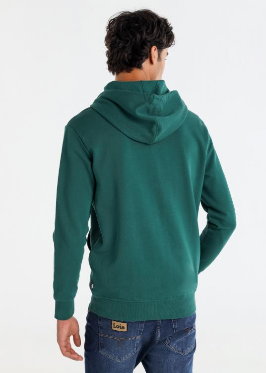 Lois Jeans Sweat à Capuche Zippé Brodé