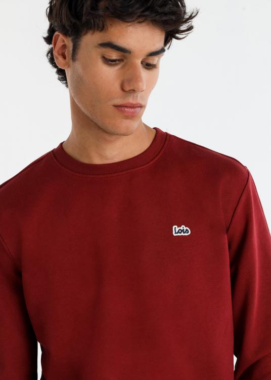 Lois Jeans Sweat-shirt Basique Col Rond Patch Logo