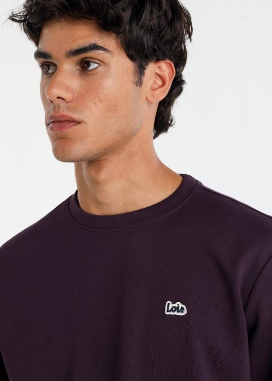 Lois Jeans Sweat-shirt Basique Col Rond Patch Logo