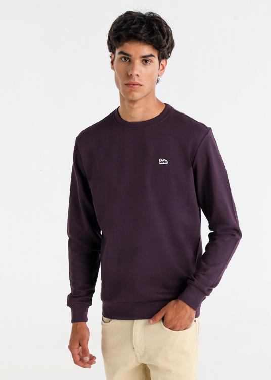 Lois Jeans Sweat-shirt Basique Col Rond Patch Logo